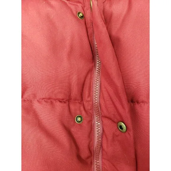 Cabelas Premier Northern Goose Down Puffer Vest Sherpa Lined Red Size 3XL Tall - Picture 5 of 12